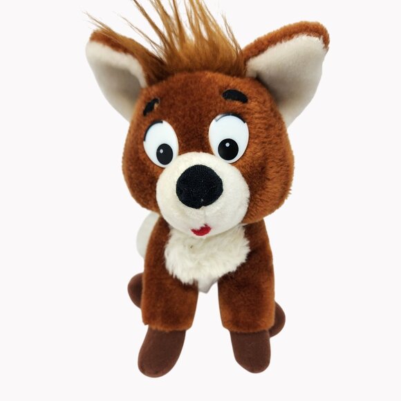 Vintage Disney Knickerbocker Todd The Fox and the Hound 10" Plush Toy - Picture 1 of 7